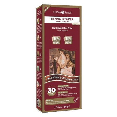 Henna Ash Brown Powder by Surya Nature, Inc  -  1.76 oz Powder