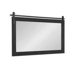 40" x 26" Cates Rectangle Wall Mirror Black - Kate & Laurel All Things Decor