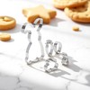 Unique Bargains Cookie Mould Cutter 5 Pcs Easter Cookie Mould Set Dishwasher Safe Stainless Steel Silver Tone 1 Set - 2 of 4