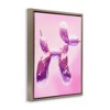 Stupell Industries Fun Disco Balloon Animal Black Framed Floater Canvas Wall Art - 3 of 4