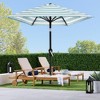 Best Choice Products 10ft Outdoor Steel Striped Market Patio Umbrella w/ Crank, Tilt Push Button, 6 Ribs - 3 of 4
