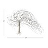 Metal Tree Indoor Outdoor Wall Decor with Long Branch Silver - Olivia & May - 3 of 4