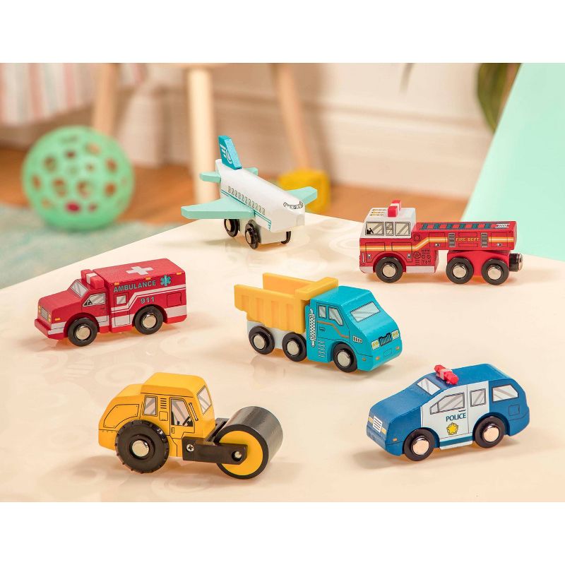 B. toys Wooden Toy Vehicle - 5 of 15 SURPRISE! - Wood &#38; Wheels, 4 of 15