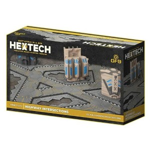 Hextech Trinity City: Painted Highway Intersections, 10 Pieces - 1 of 4