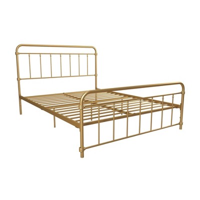 Queen Waldorf Metal Bed Gold - Room & Joy