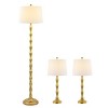 Aurelia Floor And Two Table Lamps - Set of 3 - FLT4003 - Gold/White - Safavieh - 2 of 4