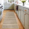 Acekool Striped Area Rug Modern Foldable Washable Non-Slip Soft Plush, Entryway & Bedroom Rug - 3 of 4