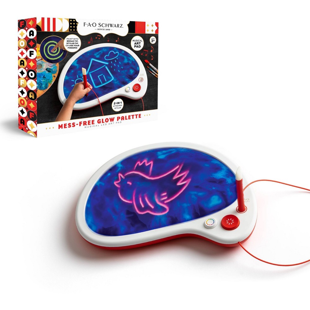 FAO Schwarz Mess-Free Glow Palette Musical LED Art Pad