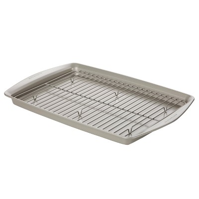 ANOLON Advanced Bakeware Crisper Pan Sure Grip Handles 11x 13 baking  surface