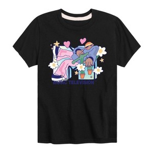 Boys' - MTV - Funky Flower Dude Short Sleeve Graphic T-Shirt - 1 of 4