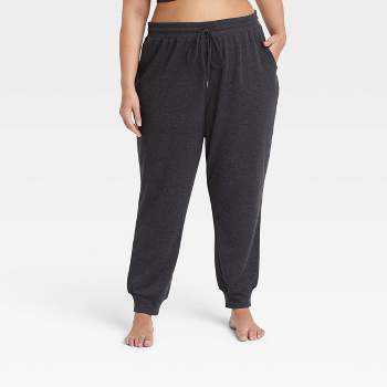 Women's Beautifully Soft Fleece Lounge Jogger Pants - Stars Above™ Charcoal 4X