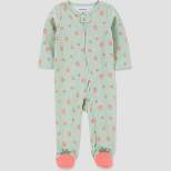Carter's Just One You®️ Baby Girls' Fruit Footed Pajama - Sage Green