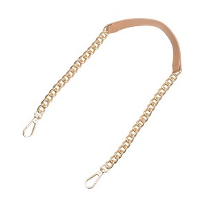 Unique Bargains Metal Corrosion-Resistant PU Leather Purse Flat Chain Strap - 1 of 4