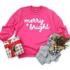 Simply Sage Market Women's Graphic Sweatshirt Merry And Bright Bold Cursive - 2 of 2