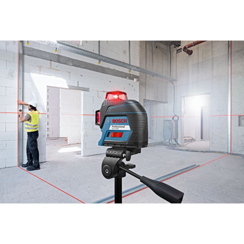 Bosch GLL3-300 360⁰ Three-Plane Leveling and Alignment-Line Laser for Home Improvement Projects, Red Beam, 5 of 7