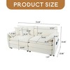 Oversized Chenille Loveseat Sofa, Oversized 2-Seater Small Cloud Couch, Modern Comfy Deep Seat Love Seat - Leovsnove - 3 of 4