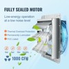 VEVOR 12'' Shutter Exhaust Fan, High-speed 1000 CFM, Aluminum Wall Mount Attic Fan with AC-motor, Ventilation and Cooling for Greenhouses, Silver - 4 of 4