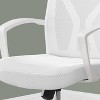 TinyHomie Office Chair, Adjustable Height, Swivel, Ergonomic, Armrests, Computer Desk, Work, White Mesh, Chrome Metal - 4 of 4