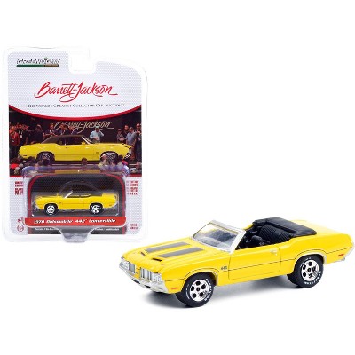 1970 Oldsmobile 442 Convertible Sebring Yellow Barrett Jackson "Scottsdale Edition" 1/64 Diecast Model Car by Greenlight