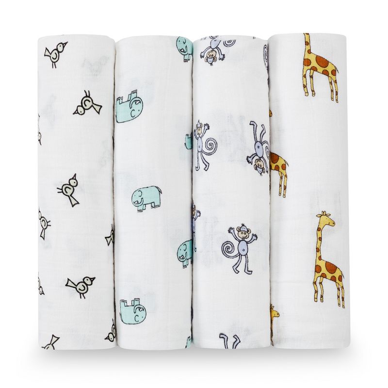 aden + anais muslin swaddle blankets - 4pk, 1 of 10