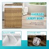 BestMassage Laundry Basket 90/110L Foldable Rattan Laundry Hampers with Lid and Laundry Bags - 3 of 4