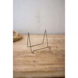 Wire Easel with Brass Finish Small 5"H Gunmetal Gray Decorative Display Stand, Set of 6 by Kalalou - 1 of 3