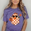 Simply Sage Market Women's  Checkered Girl Ghost Short Sleeve Graphic Tee - 2 of 4