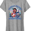 Women's - Lilo and Stitch - Family Means Everything Short Sleeve Graphic T-Shirt - 2 of 4