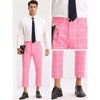 INSPIRE CHIC Men's Plaid Printed Pleated Front Cropped Pants - 4 of 4
