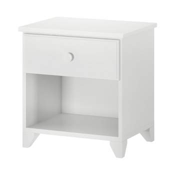 Max & Lily Classic Wood Nightstand with 1 Drawer, Kids Bedside Table/End Table, Small Nightstand for Bedroom