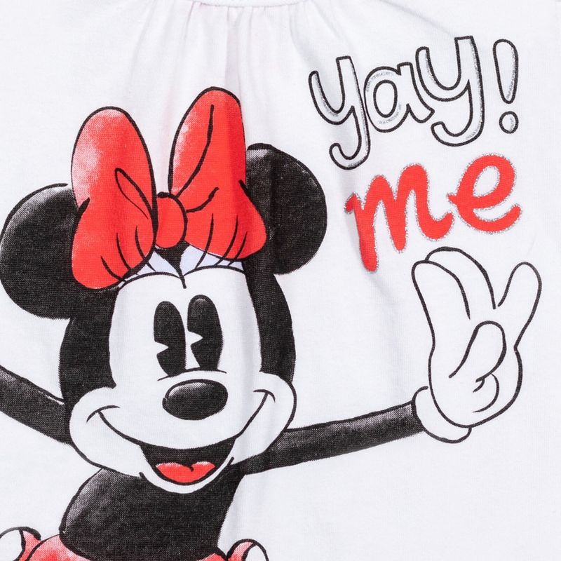 Disney Minnie Mouse T-Shirt Tutu Skirt Scrunchy Set Red/White , 5 of 8