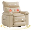 Acekool Power Recliner Chair with Heat & Massage, Swivel Rocker, USB Port, Cup Holders, Side Pockets, Extra-Wide Seat, Living Room - 4 of 4