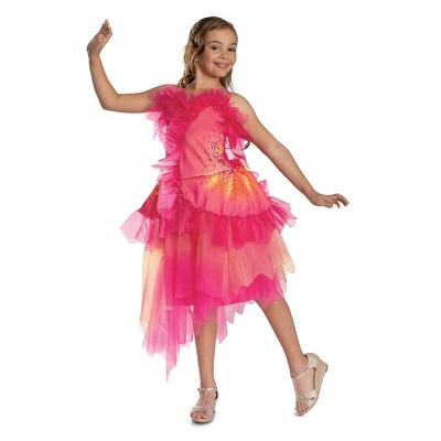 NBCUniversal Girls' Wicked the Musical Glinda Upland Oz Dust Deluxe Costume Dress Pink