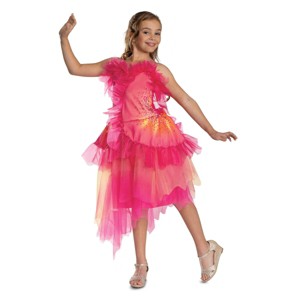 NBCUniversal Girls' Wicked the Musical Glinda Upland Oz Dust Deluxe Costume Dress Pink - 1 of 4