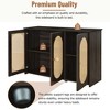NicBex 48.8 Inch 3-Door Storage Cabinet with Artificial Rattan Doors and Metal Handles for Living Room,Kitchen,Hallway - 4 of 4