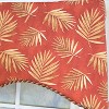RLF Home 100% Cotton Hawthorn Cornice With Poly/Cotton Ivory lining Rod Pocket Valance 50" x 17" Red - 4 of 4