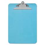 UNIVERSAL Plastic Clipboard with High Capacity Clip 1" Capacity Holds 8 1/2 x 12 Blue 40307