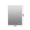 Keonjinn LED Backlit Bathroom Vanity Wall Mirror, 3 Color Temperatures Dimmable, Anti-Fog - 3 of 4