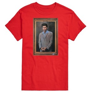 Men's Seinfeld Kramer Portrait Short Sleeve Graphic T-Shirt - Red - LG Big and Tall - 1 of 4