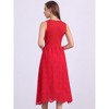 INSPIRE CHIC Women's Summer Sleeveless A Line Midi Cotton Crewneck Casual Tank Dress - 4 of 4