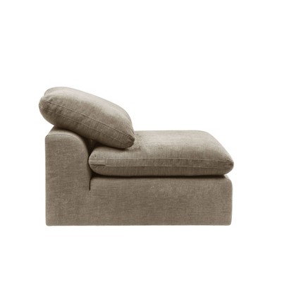 Naveen 23'' Khaki Linen Modular Armless Chair