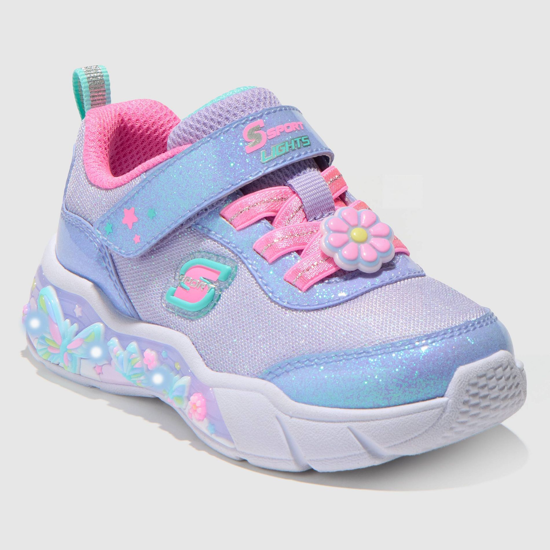 S Sport By Skechers Toddler Hook and Loop Sneakers - Lavender