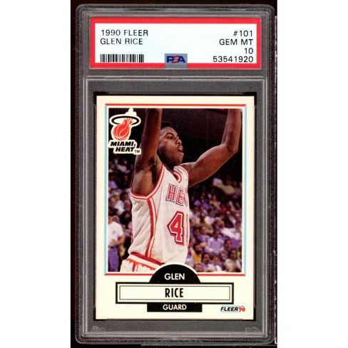 Glen Rice Rookie Card 1990-91 Fleer #101 Psa 10 : Target