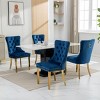 Modern Upholstered Dining Chairs Set of 2, Dining Chairs with High Back,Velvet Cushion Dining Chairs for Kitchen or Dining Room-Maison Boucle - 3 of 4