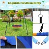 Outdoor Swing Set, 440lbs Saucer Swing Set with Heavy-Duty Metal A-Frame and Adjustable Ropes, Round Swing Sets for Backyard, Playground and Park - 3 of 4