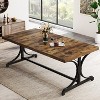 Tribesigns Rectangle Dining Table for 4-6 People, 62.4-Inch Kitchen Table, Industrial Wood Dining Room Table for Living Room - image 4 of 4