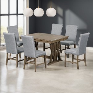 CAVINAS Dining Table Set for 4 Kitchen Table Extendable Round Dining Table Set with Removable Leaf for Dining Room - 1 of 4