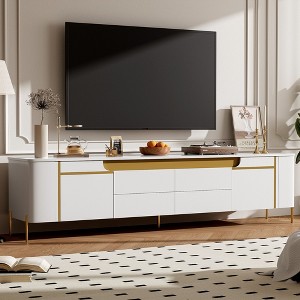 NicBex TV Stand for 80 Inch TV with Concealed Handles,TV Entertanment Center with 4 Drawers and Cabinets,Modern TV Console Table for Living Room - 1 of 4