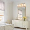 LLHZSY Bathroom Vanity Wall Light Brass 4-Light Conical Milky White Glass Sconces - 4 of 4