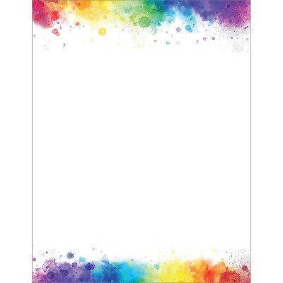 Great Papers Rainbow Burst Everyday Letterhead Multicolored 50 Sheets/Pack (2025014)